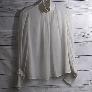 Zara Trafaluc sheer Blouse Size Small